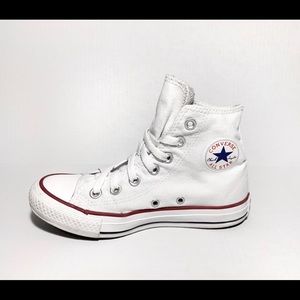 Converse White High Tops Size 5